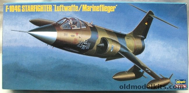 Hasegawa 1/72 Lockheed F-104G Starfighter - Luftwaffe / Marineflieger - JBG34 / JBG31 / MFG1 / MFG2 /, 1002 plastic model kit